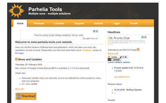 Pathelia Tools Website