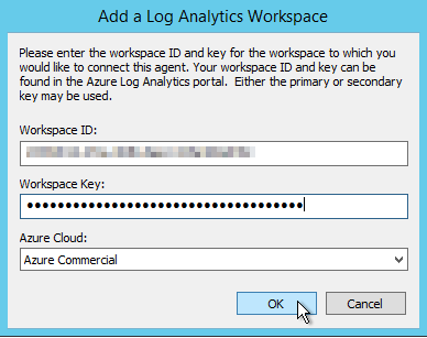 Connect Microsoft Monitoring Agent with OMS Workspace