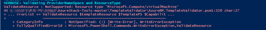 Misspelled Azure resource type error.